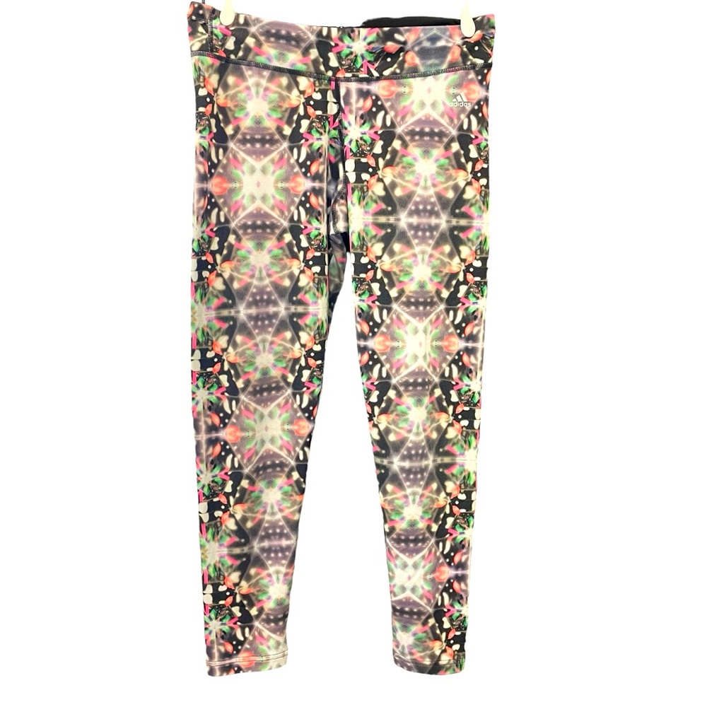 Adidas Ultimate Climalite Kaleidoscope Leggings Yoga, Run, Workout Size M